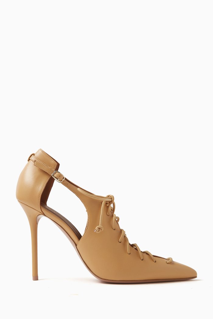 

Montana 100 Lace-up Pumps in Nappa Leather, Neutral