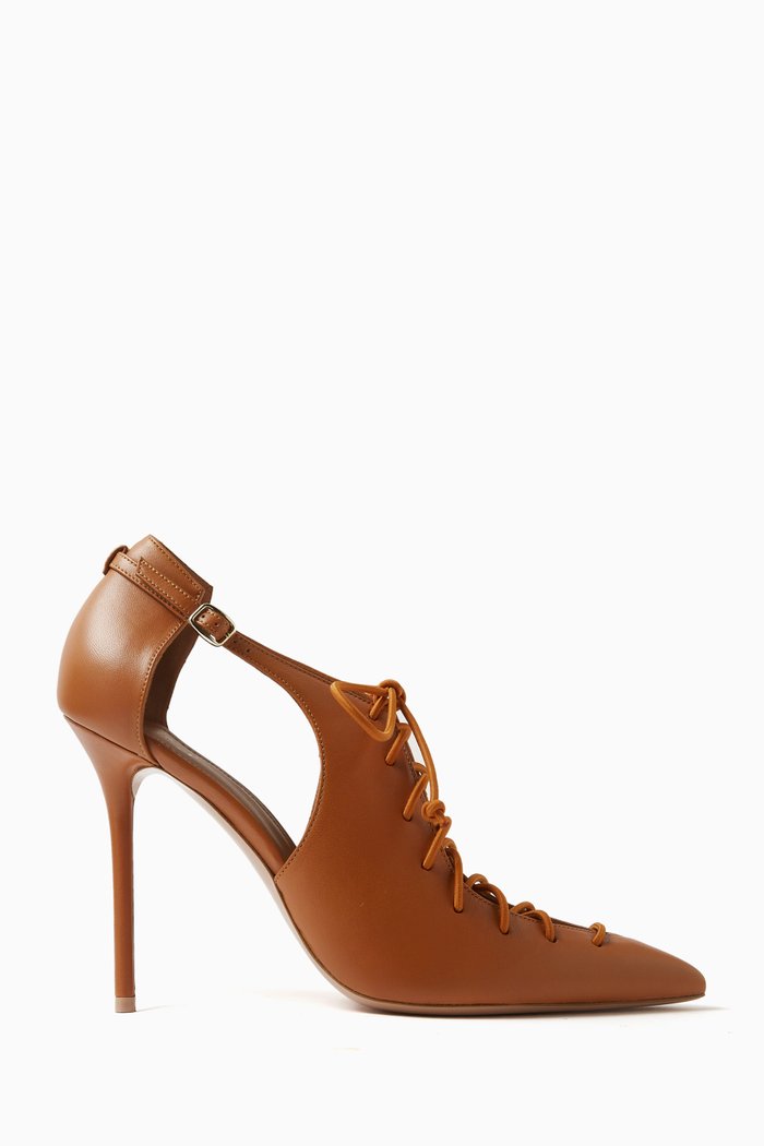 

Montana 100 Lace-up Pumps in Nappa Leather, Brown