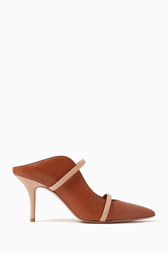 

Maureen 70 Mules in Nappa Leather, Brown