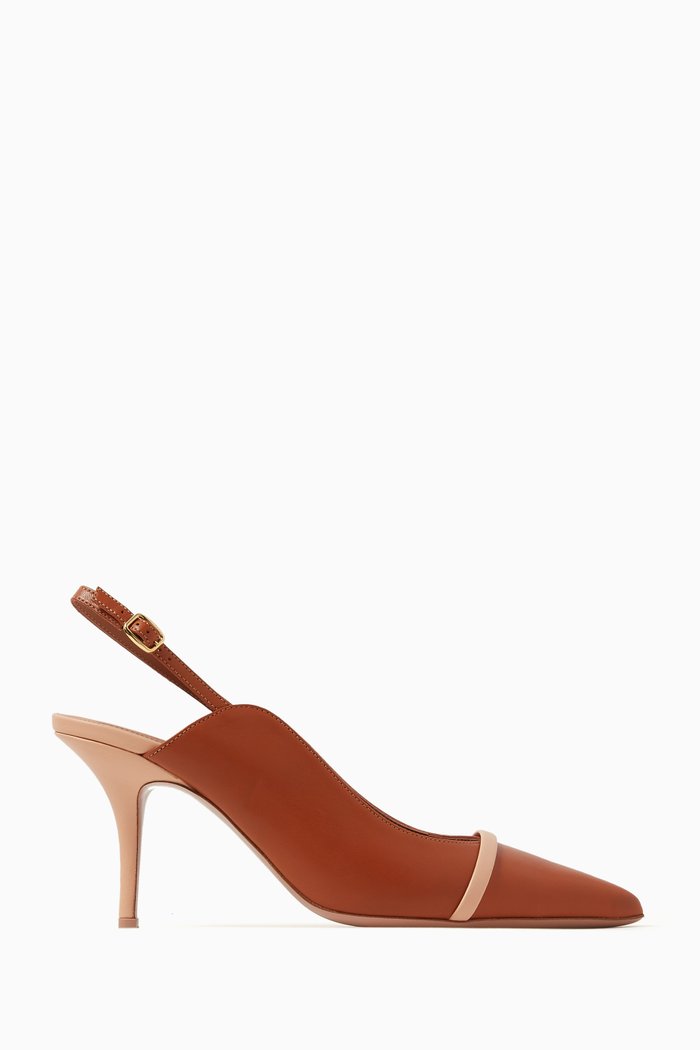 

Marion 70 Slingback Pumps in Nappa Leather, Brown