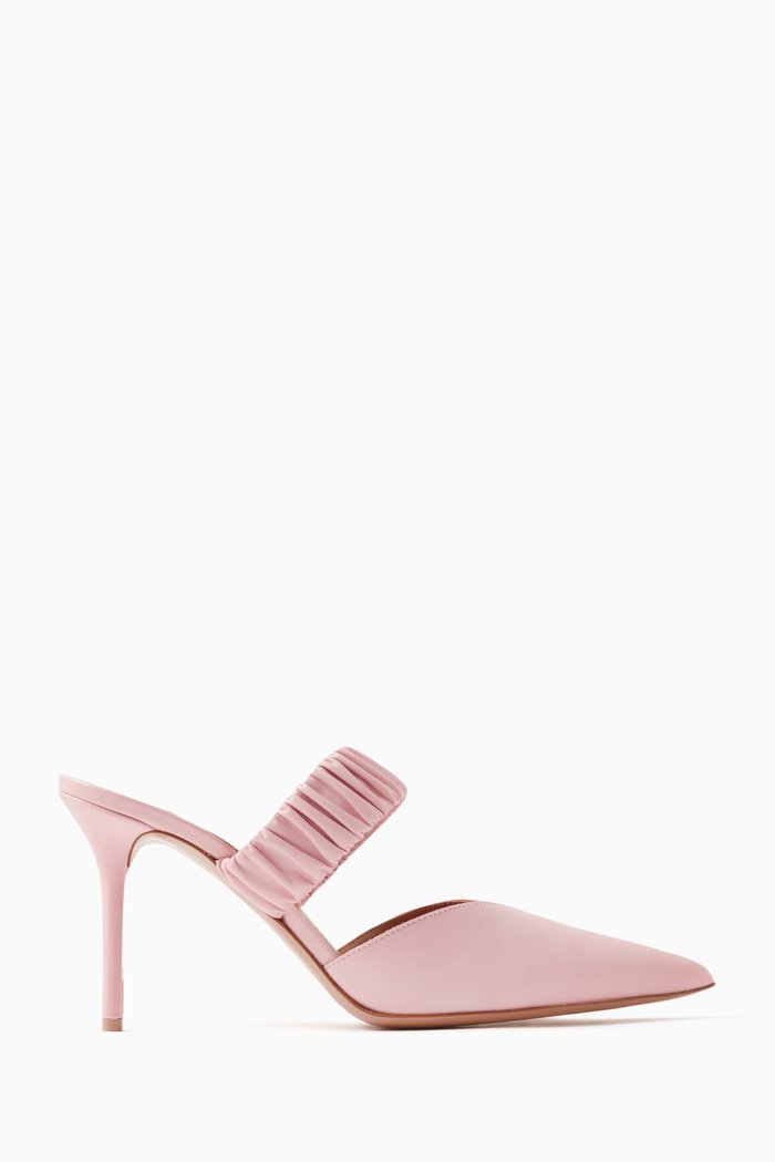 

Matilda 85 Mule Sandals in Nappa Leather, Pink