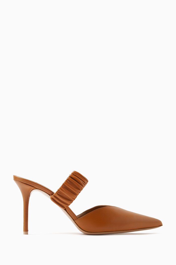 

Matilda 85 Mule Sandals in Nappa Leather, Brown