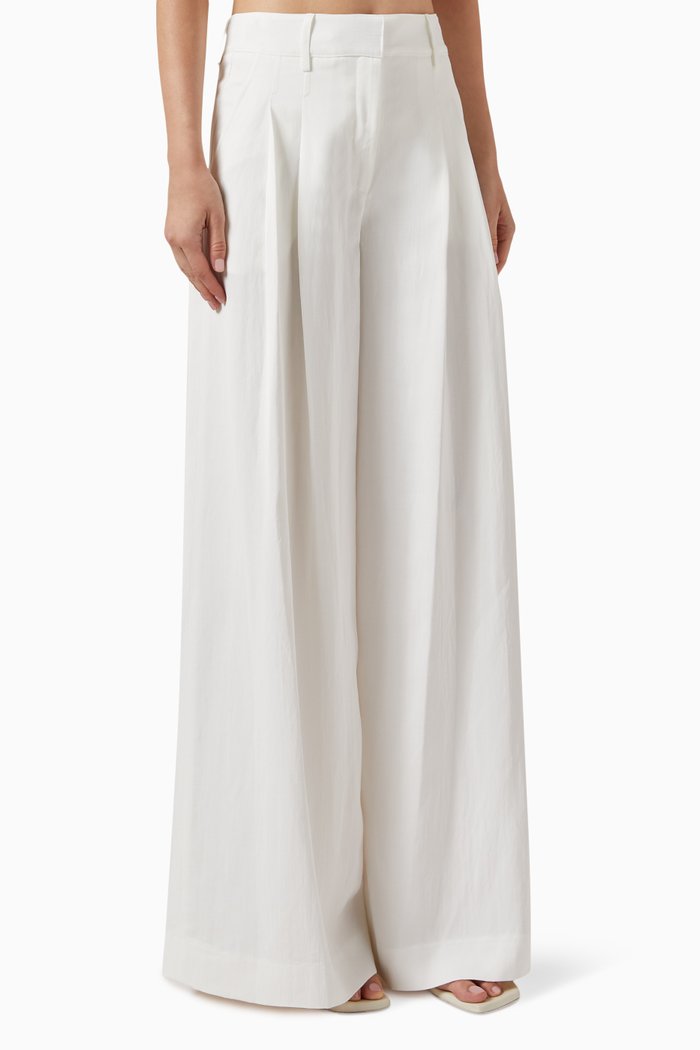 

New Didi Pants in Linen Blend, White