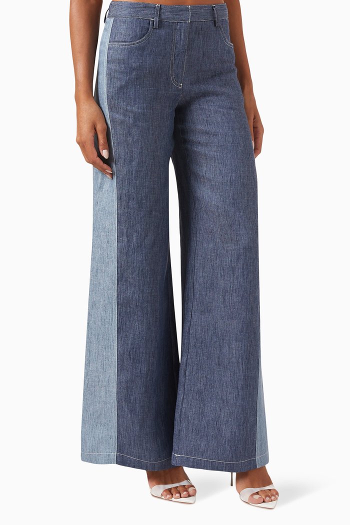 

Joanna Pants In Hemp Denim, Blue