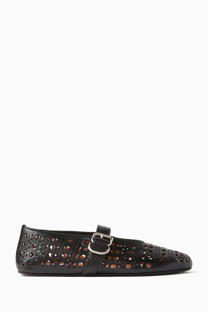 

Vienne Ballet Flats in Lambskin, Black