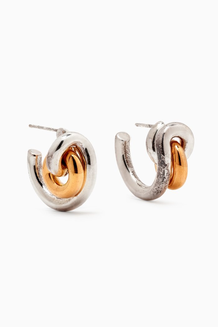 

Loop Hoop Earrings in Silver & 18kt Gold-plated Silver