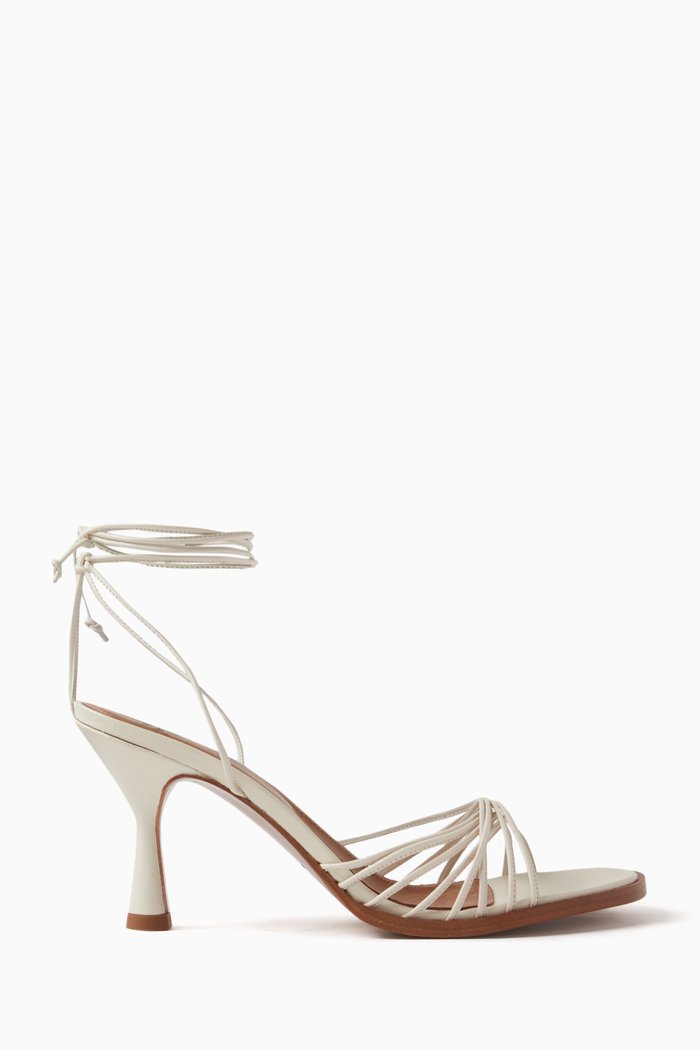 

Fortino 75 Sandals in Nappa Leather, White
