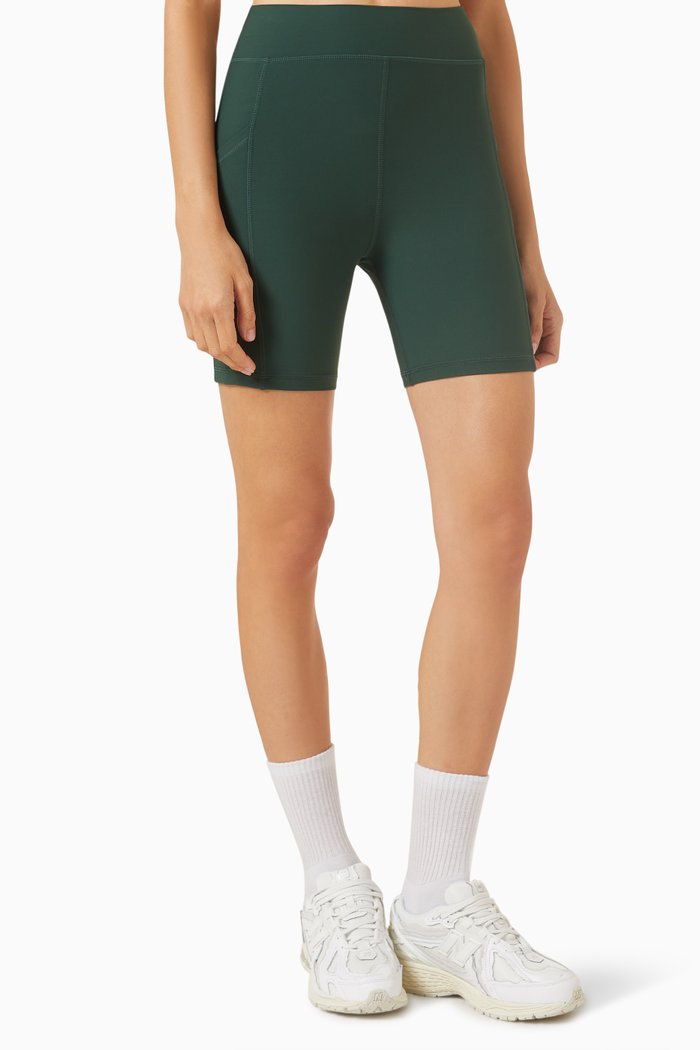 

Peached Pocket 6" Spin Shorts in Recycled Nylon, Green