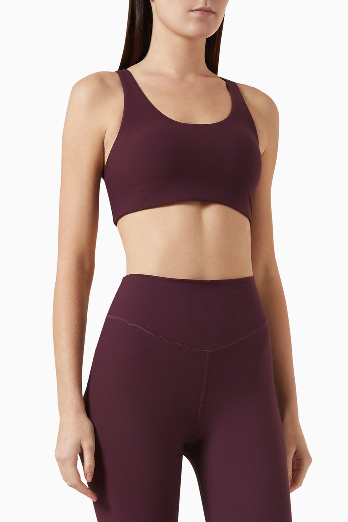 

Peached Jade Bra in Recycled Nylon, Purple