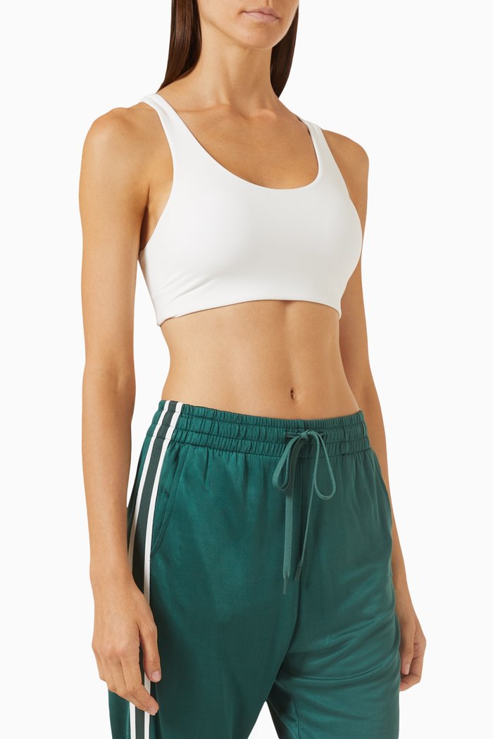 

Peached Jade Bra in Recycled Nylon, White
