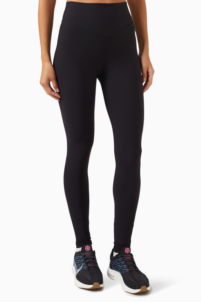 Peached Full-length Pants in Recycled Nylon, Black