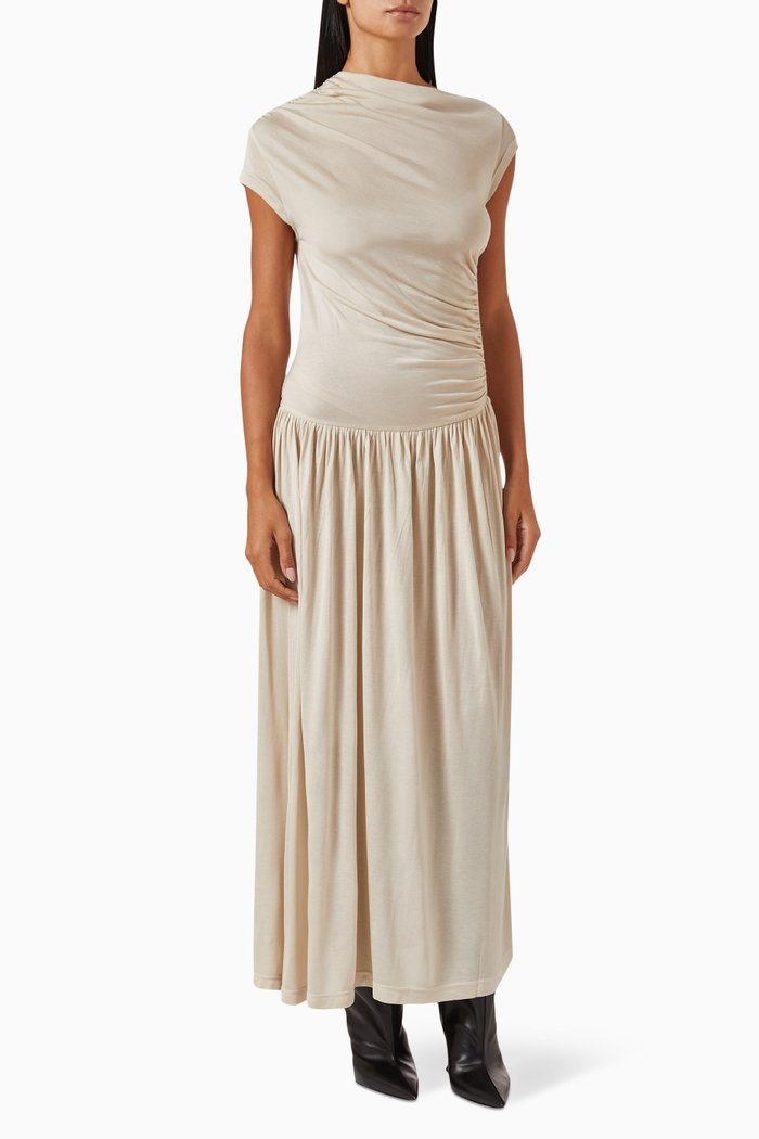 

Priam Maxi Dress in Viscose, Neutral