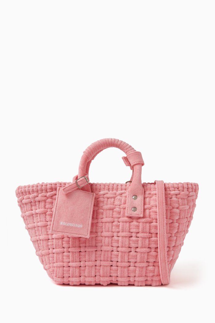

XS Bistro Basket with Strap in Sponge Fabric, Pink