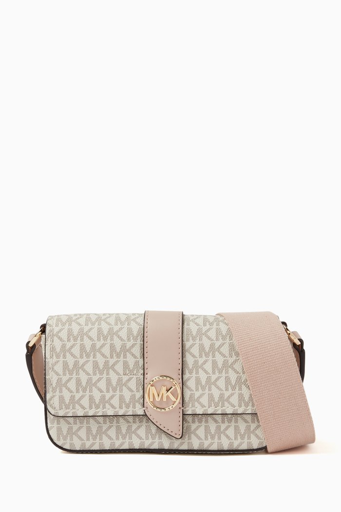 

Small Greenwich Crossbody Bag in Monogram Canvas, Neutral