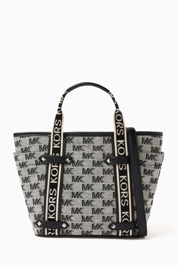 

Small Maeve Tote Bag in Logo Canvas, Black