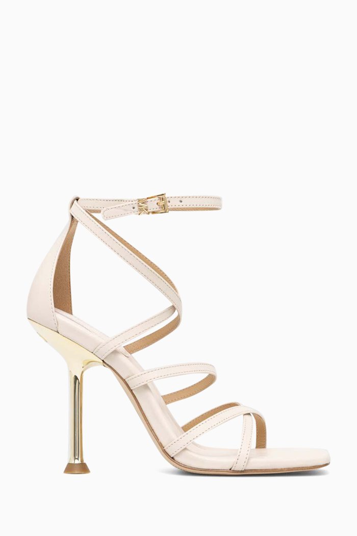 

Imani 100 Sandals in Leather, Neutral