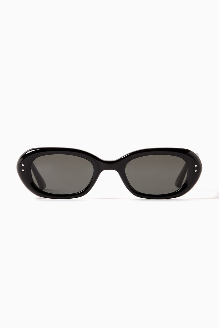 

Helix 01 Sunglasses in Acetate, Black