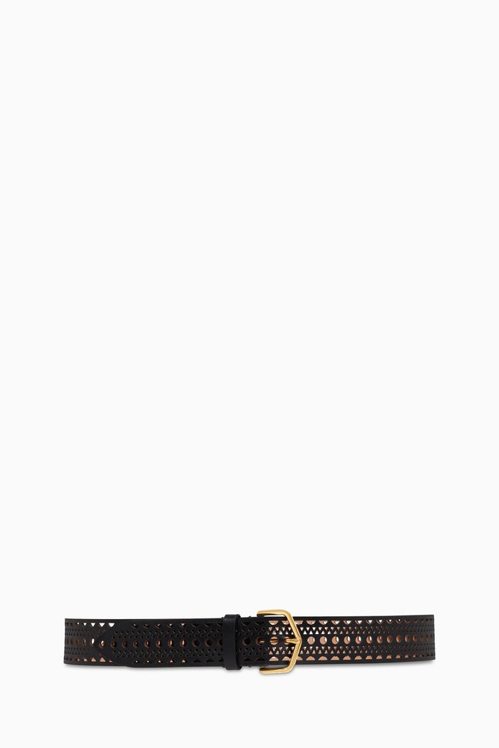 

Neo Vienne Belt In Calfskin, Black