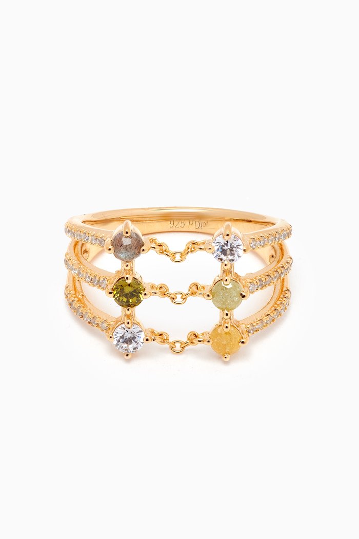 

Juno Ring in 18kt Gold-plated Sterling Silver