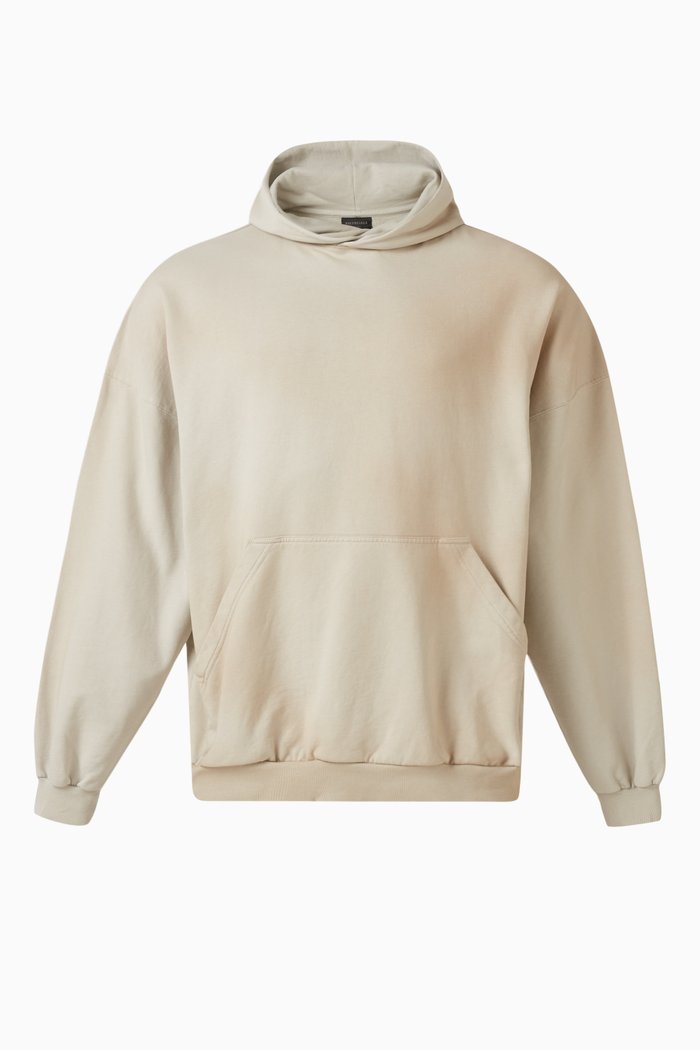 

Balenciaga Oversized Fit Hoodie in Curly Fleece, Neutral
