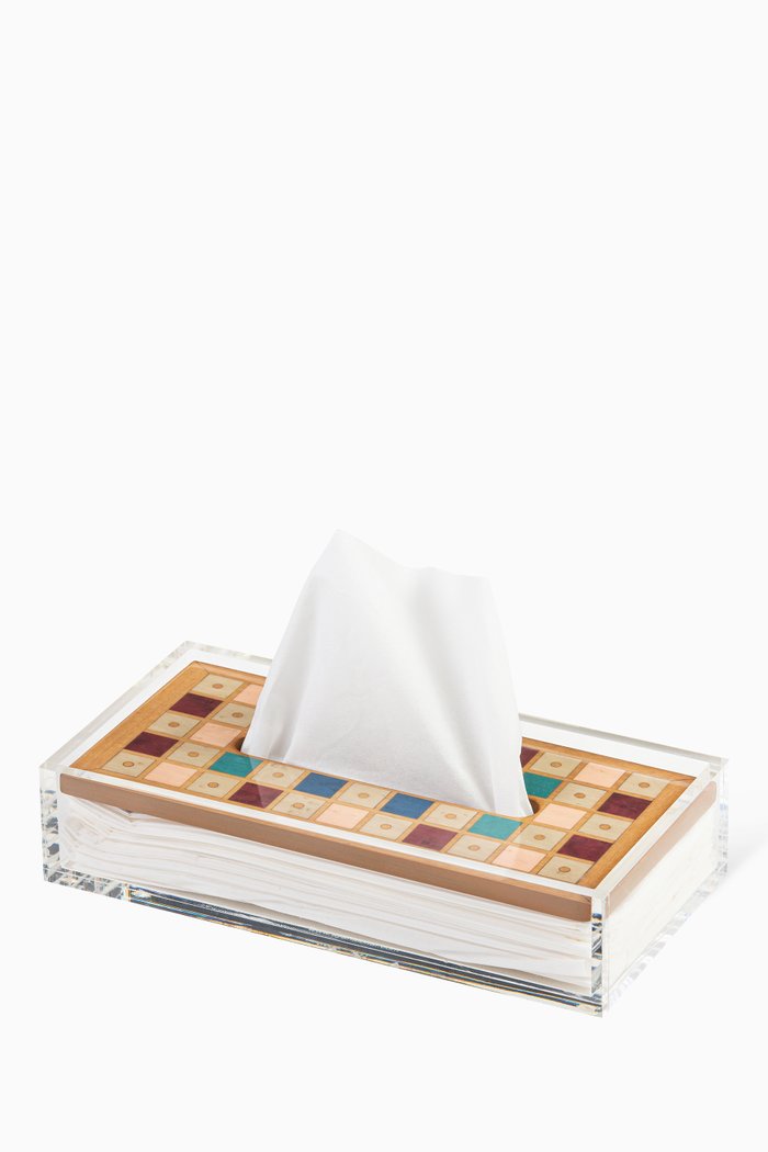 

Voice of AYA Tissue Box in Walnut Wood, Multicolour