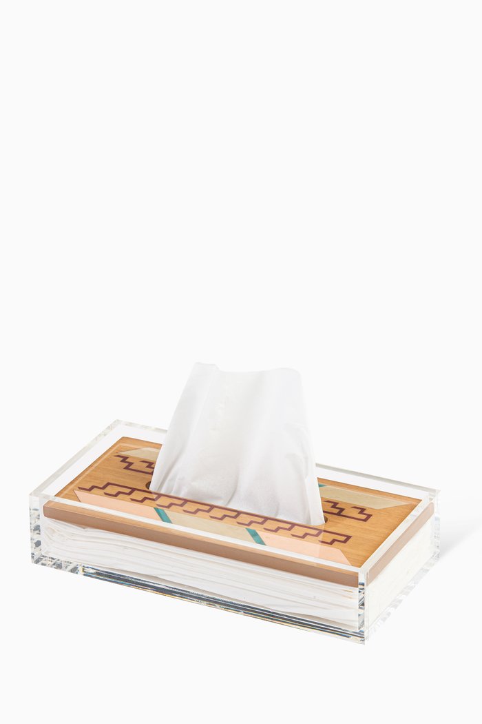 

Voice of AYA Tissue Box in Walnut Wood, Multicolour