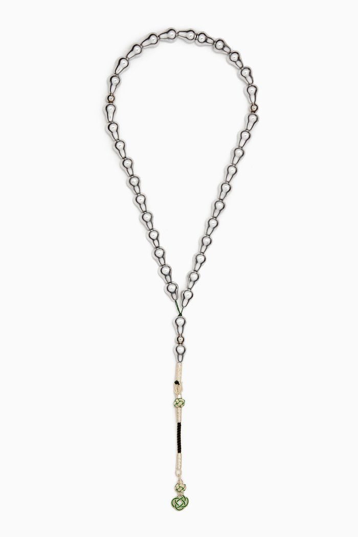 

Large Aluminum Masbaha Prayer Beads, Green