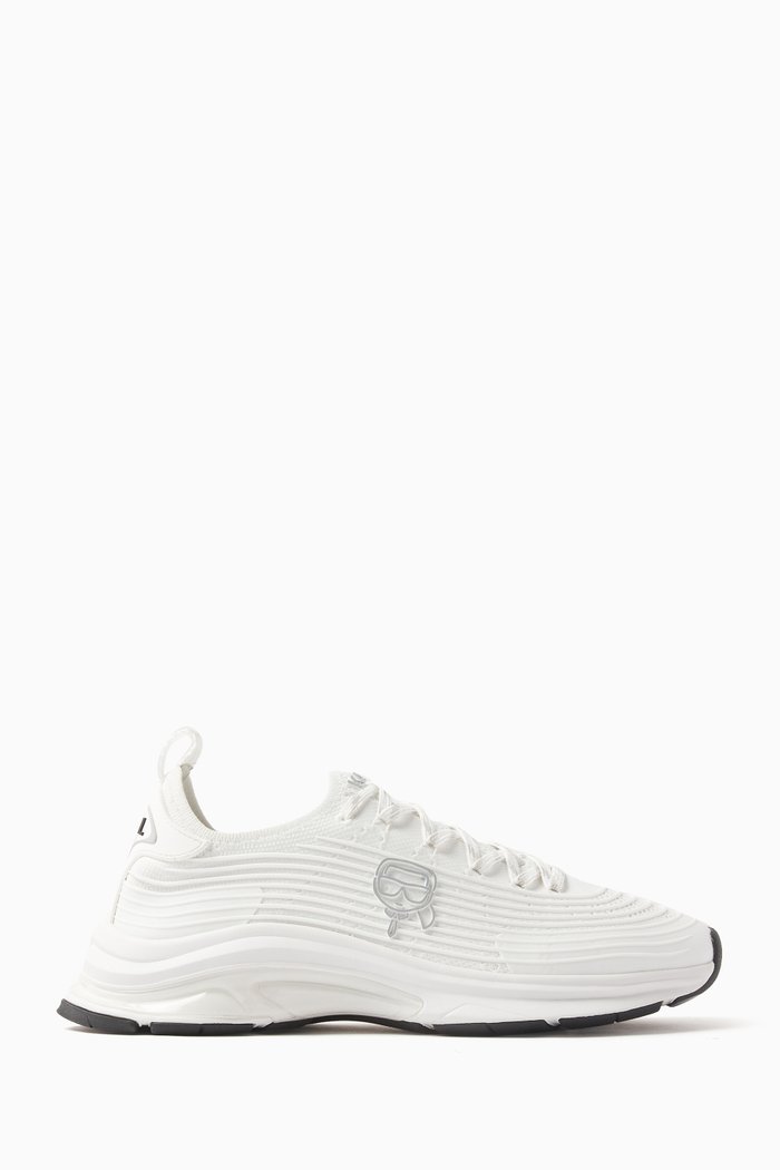 

Lux Finesse Pull-on Sneakers in Knit Textile, White