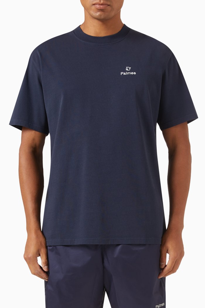 

Allan T-shirt in Organic Cotton, Blue
