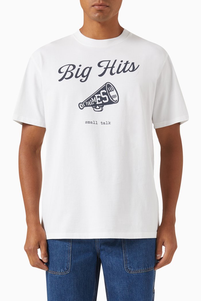 

Big Hits T-shirt in Organic Cotton, White