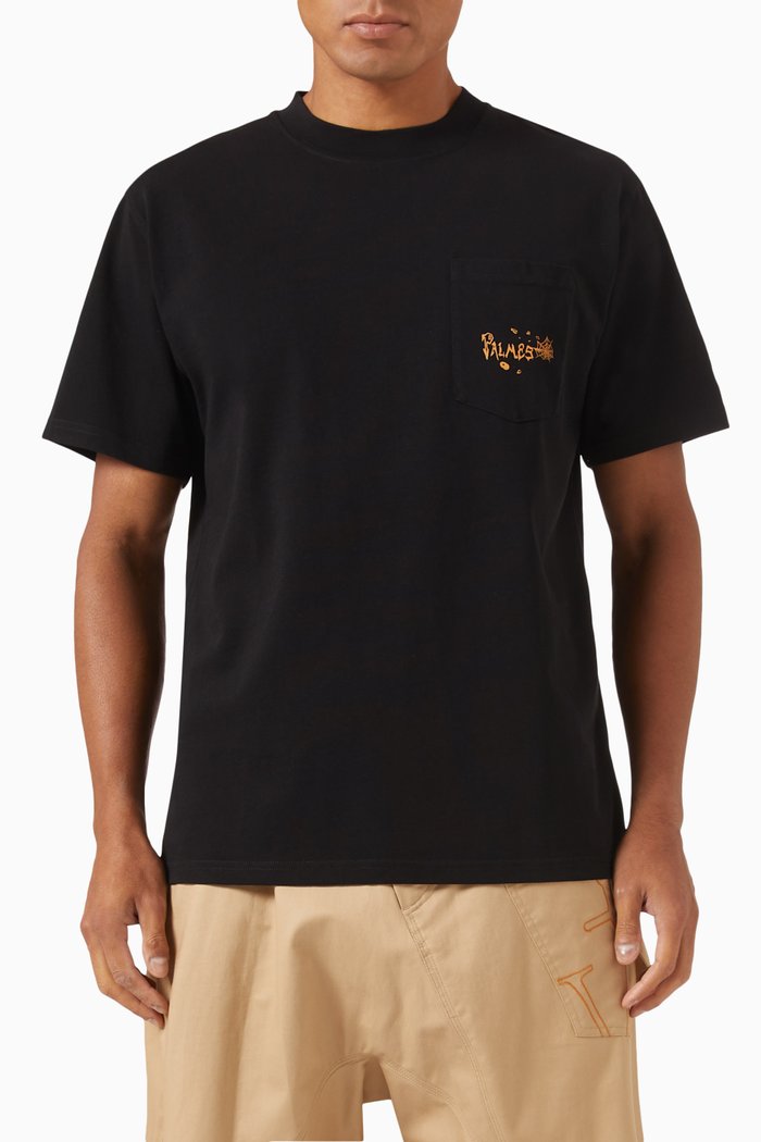 

Punk Pocket T-shirt in Organic Cotton, Black