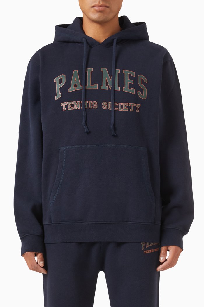 

Mats Hoodie in Recycled Cotton Blend, Blue
