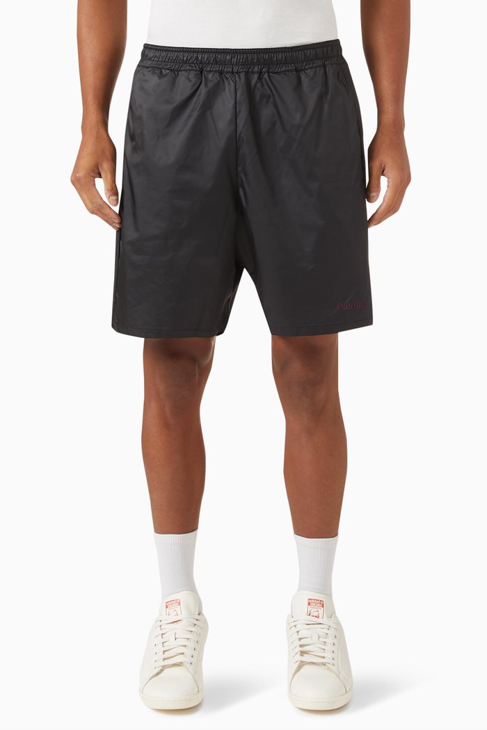 

Middle Logo Shorts in Nylon, Black