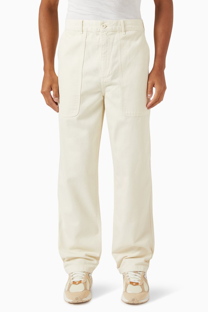 

Broom Work Trousers in Organic Cotton, Neutral