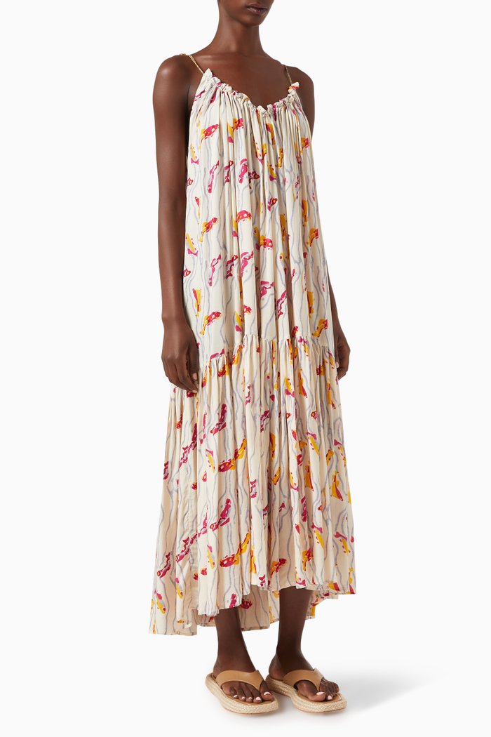 

Jerusha Maxi Dress in Rayon, Multicolour
