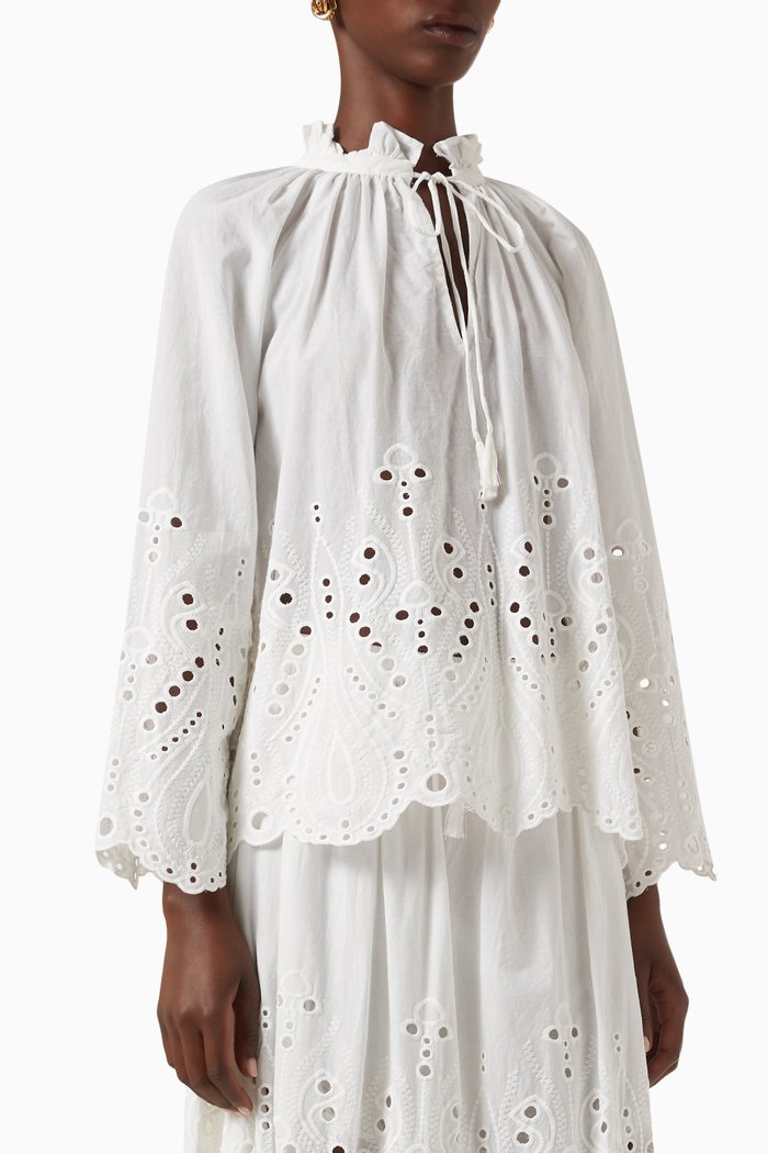

Penny Blouse in Cotton, White