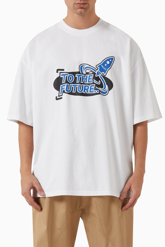 

Rocket T-shirt in Organic Cotton, White