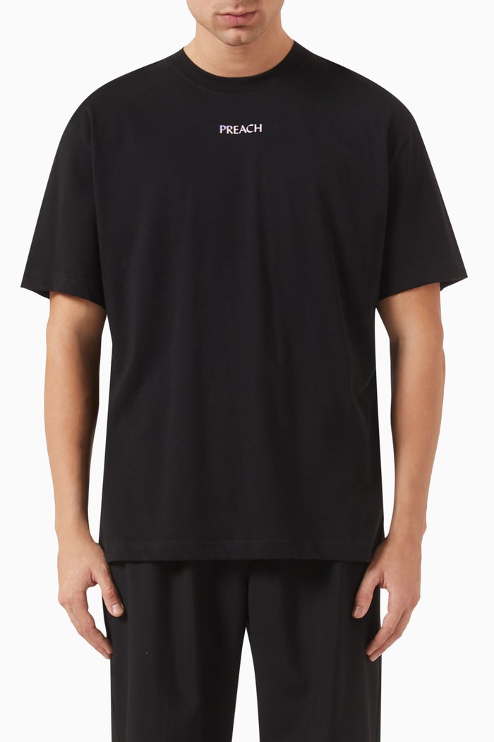 

Relaxed Stardust T-shirt in Organic Cotton, Black