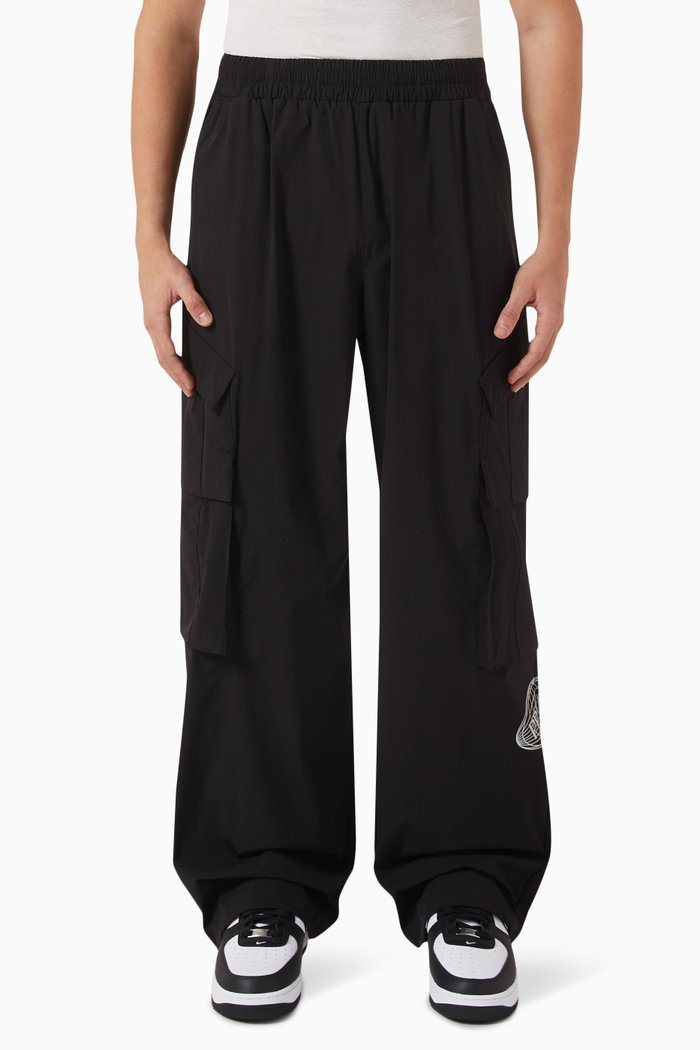 

Universe Track Pants in Recycled Nylon, Black