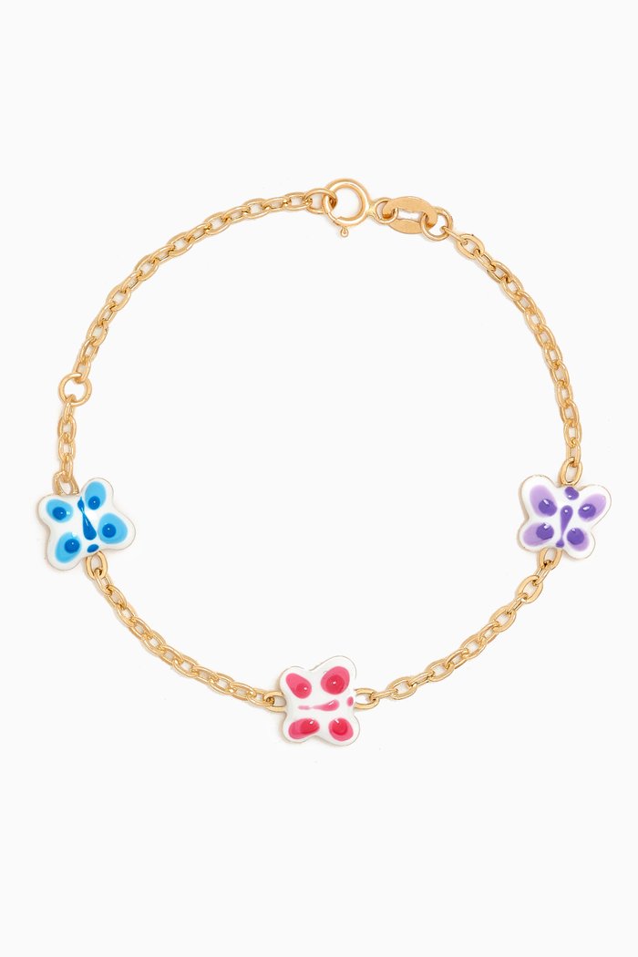 Baby Butterfly Bracelet in 18kt Gold