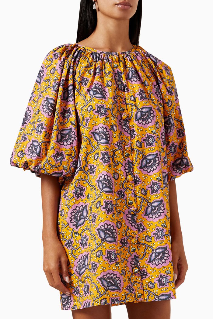 

Paloma Dress in Cotton, Yellow