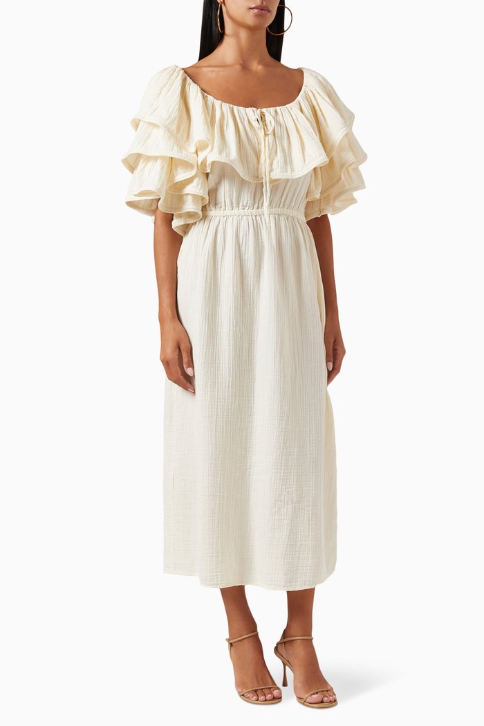 

Sally Dress in Cotton, Neutral