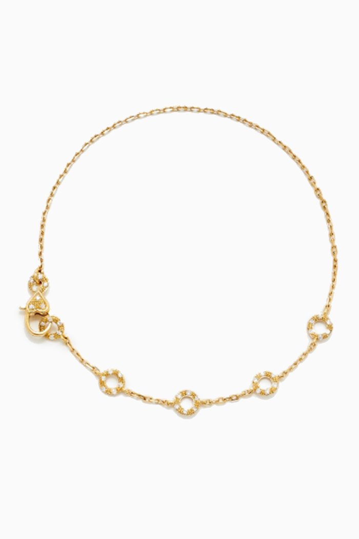 

Solitaire Mini Donuts Diamond Bracelet in 18kt gold, Yellow