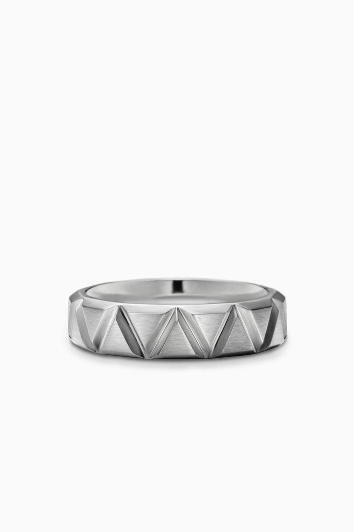 

Triangle Band Ring in Sterling Silver, 6mm