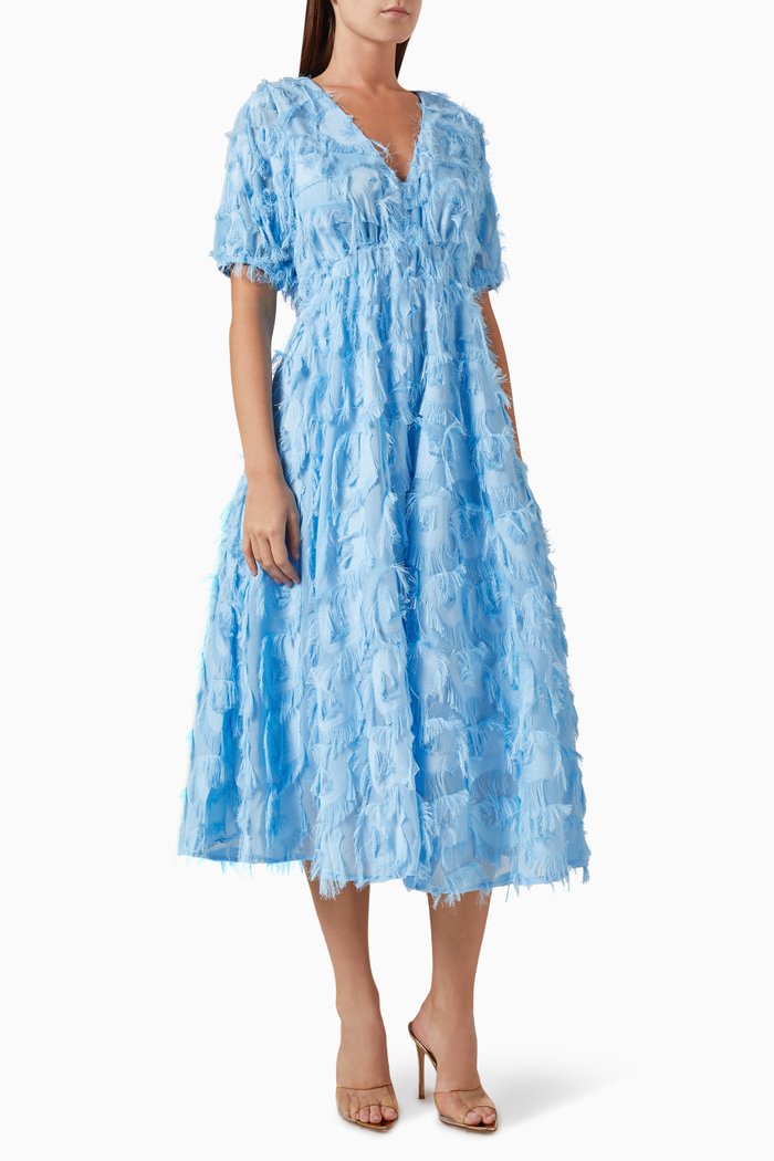 

Yaspazylla Frayed Midi Dress, Blue