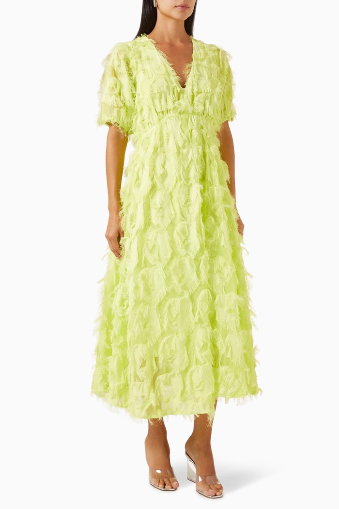

Yaspazylla Frayed Midi Dress, Green
