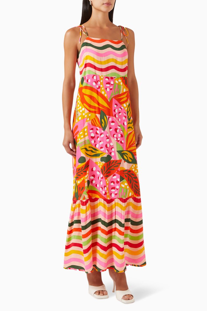 

Yastropicana Printed Maxi Dress in EcoVero™, Multicolour