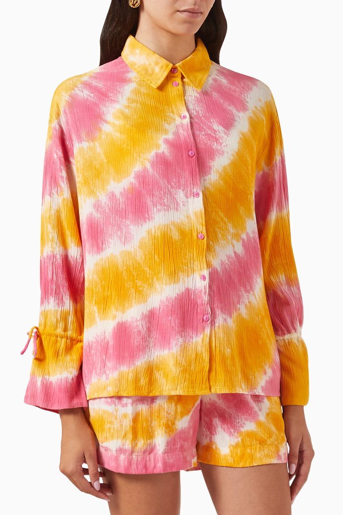 Yastido Tie-dye Shirt, Pink
