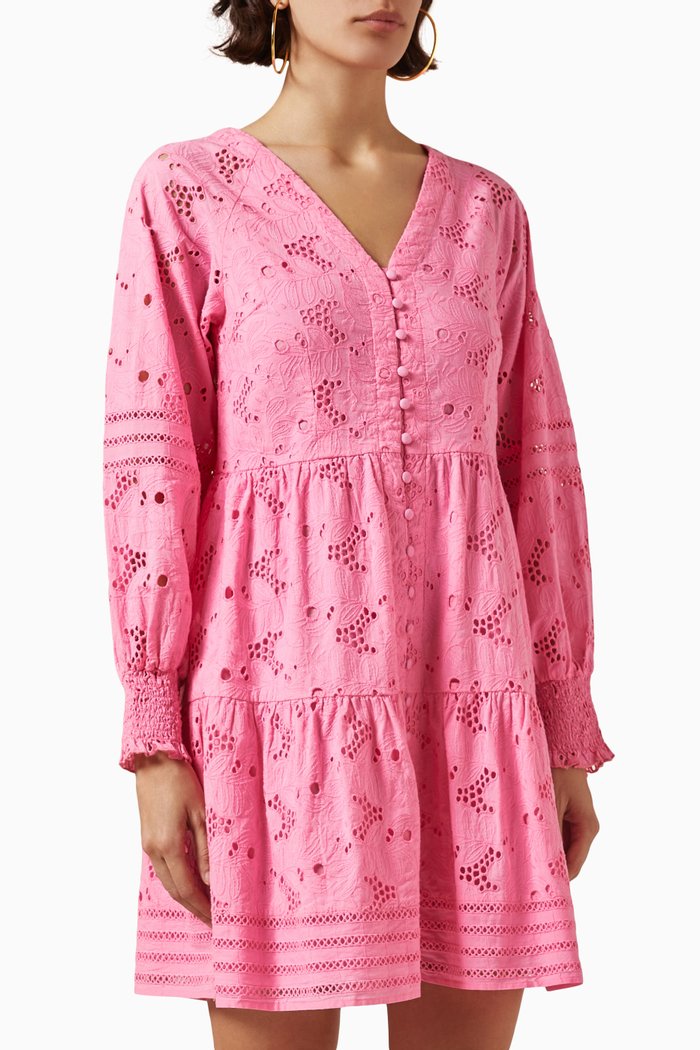 

Yasmellanie Dress in Cotton, Pink