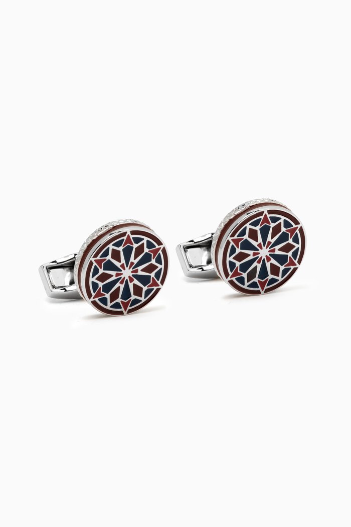 

Lhasa Mandala Cufflinks, Brown